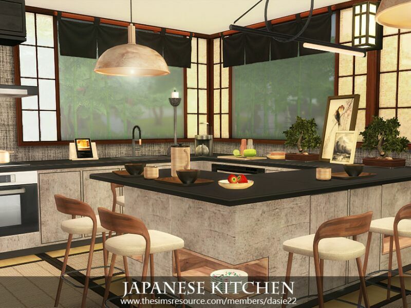 Japanese Kitchen By Dasie2 5 sims 4 cc japanese kitchen by dasie2 2