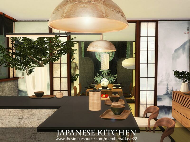 Japanese Kitchen By Dasie2 4 sims 4 cc japanese kitchen by dasie2 3