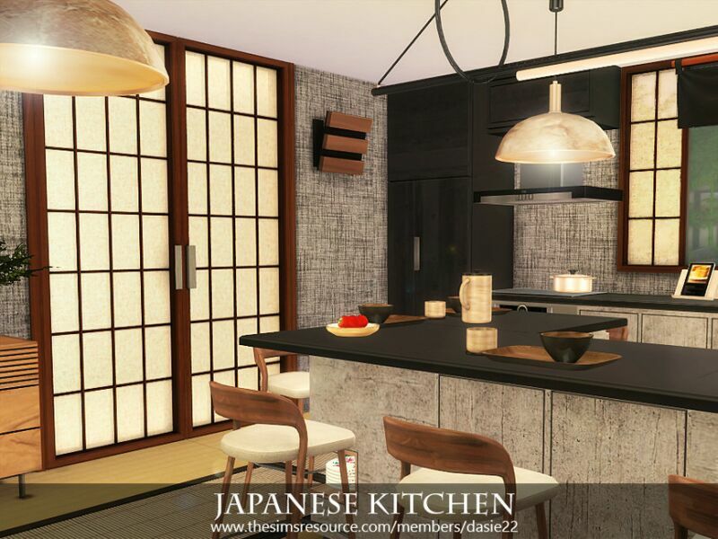 Japanese Kitchen By Dasie2 3 sims 4 cc japanese kitchen by dasie2 4
