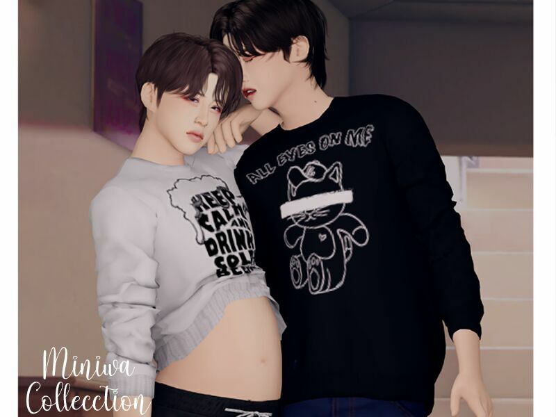 Joel Shirt (Pregnancy Version) By Btsims 1 Joel Shirt (Pregnancy Version) By Btsims Sims 4 CC