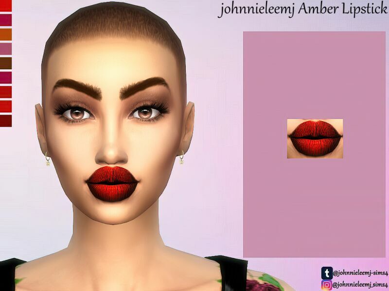 Johnnieleemj Amber Lipstick By Johnnieleemj 1 Johnnieleemj Amber Lipstick By Johnnieleemj Sims 4 CC