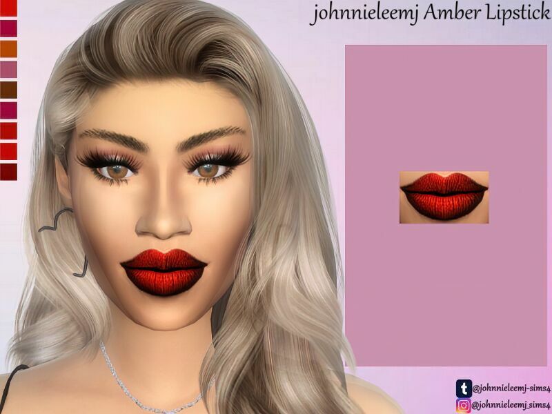 Johnnieleemj Amber Lipstick By Johnnieleemj 2 sims 4 cc johnnieleemj amber lipstick by johnnieleemj 2