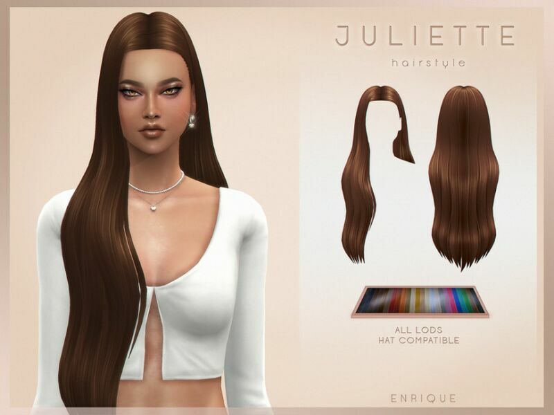Juliette Hairstyle By Enriques4 1 Juliette Hairstyle By Enriques4 Sims 4 CC