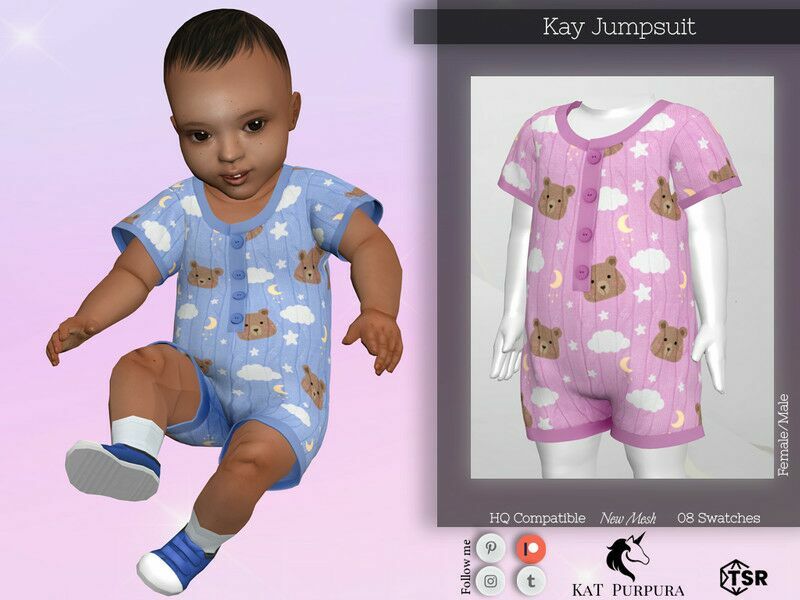 KAY Jumpsuit For / Infant Male 1 KAY Jumpsuit For / Infant Male Sims 4 CC