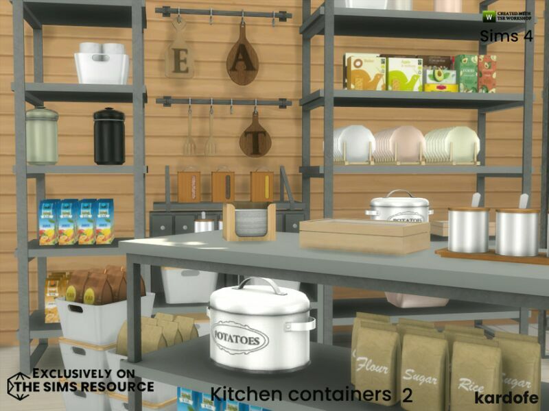 Kitchen Containers 2 By Kardofe 1 Kitchen Containers 2 By Kardofe Sims 4 CC