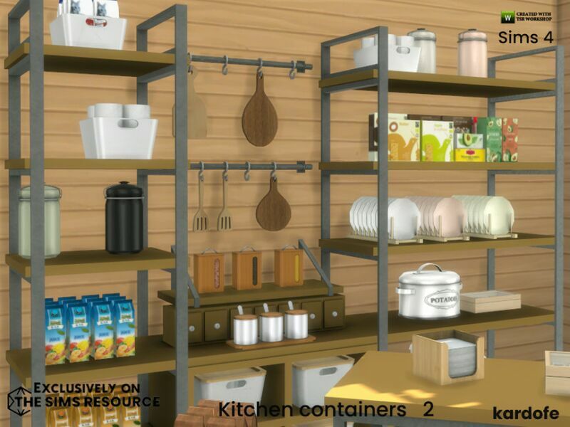 Kitchen Containers 2 By Kardofe 6 sims 4 cc kitchen containers 2 by kardofe 2