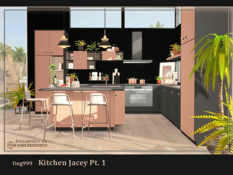 Kitchen Jacey PT.1 By UNG999 1 Kitchen Jacey PT.1 By UNG999 Sims 4 CC