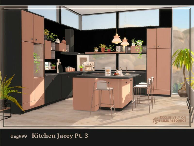 Kitchen Jacey PT.3 By UNG999 1 Kitchen Jacey PT.3 By UNG999 Sims 4 CC