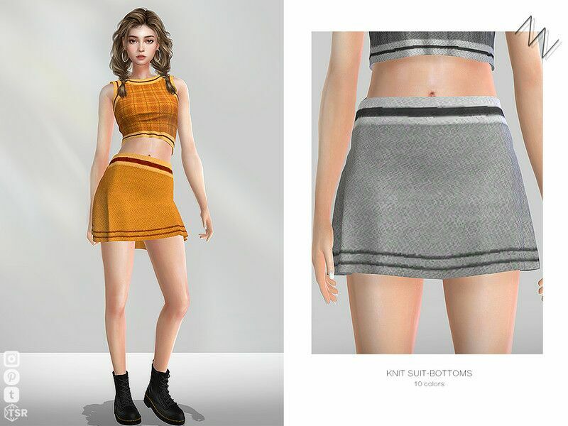 Knit Suit-Bottoms By Znsims 1 Knit Suit-Bottoms By Znsims Sims 4 CC