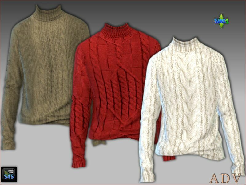 Knitted Sweaters And Pants 3 sims 4 cc knitted sweaters and pants 3