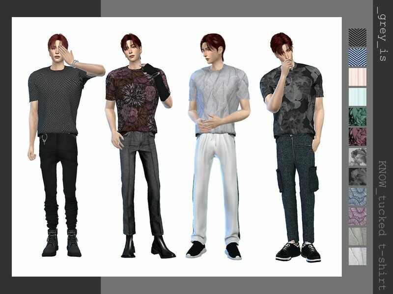 Know 021 Tucked Tshirt By Greyis 1 Know 021 Tucked Tshirt By Greyis Sims 4 CC