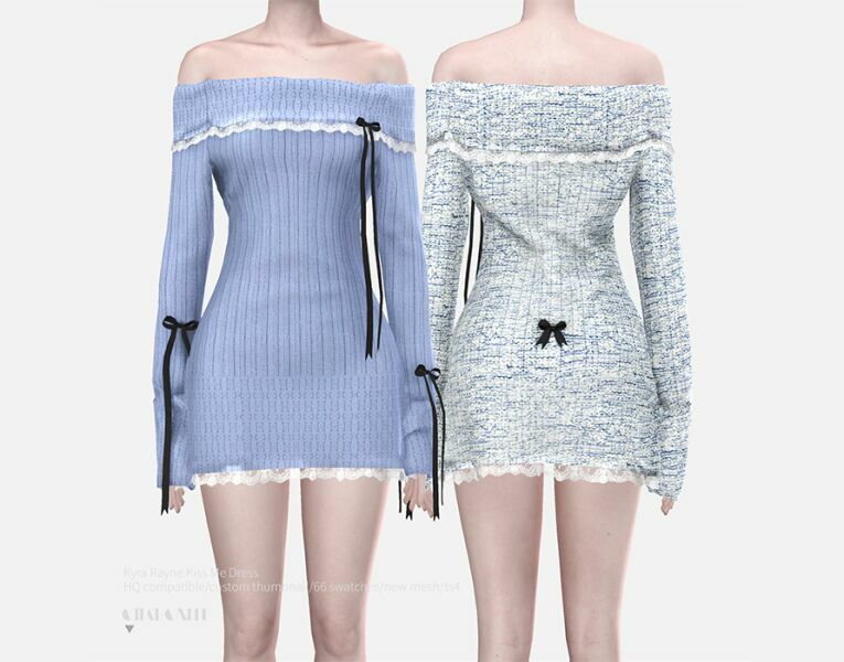 Kyra Rayne Kiss ME Dress By Charonlee 1 Kyra Rayne Kiss ME Dress By Charonlee Sims 4 CC