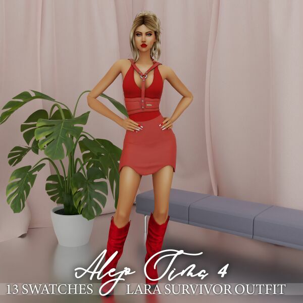 Lara Survivor Outfit 3 sims 4 cc lara survivor outfit 3
