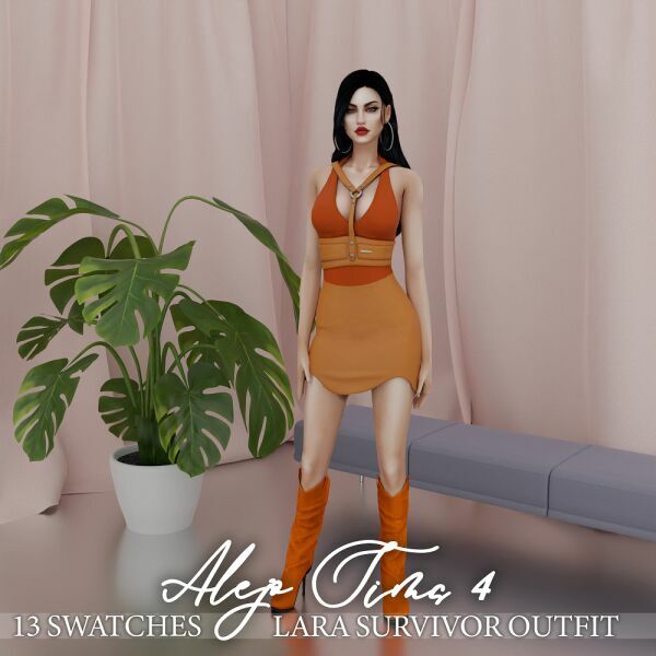 Lara Survivor Outfit 2 sims 4 cc lara survivor outfit 4