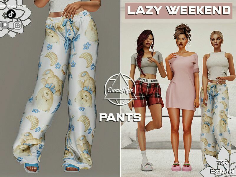 Lazy Weekend Collection – Pants 1 Lazy Weekend Collection – Pants Sims 4 CC