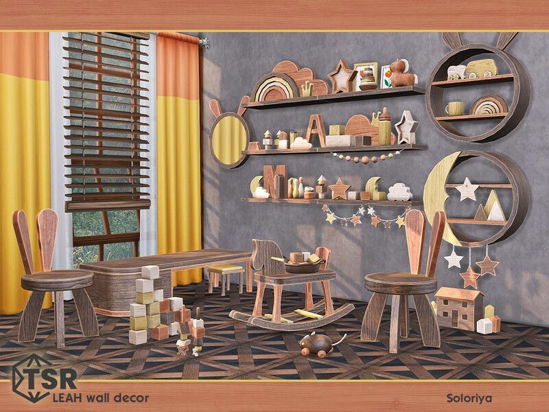 Leah Wall Decor By Soloriya 1 Leah Wall Decor By Soloriya Sims 4 CC