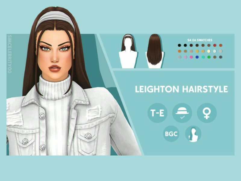 Leighton Hairstyle By Simcelebrity00 1 Leighton Hairstyle By Simcelebrity00 Sims 4 CC