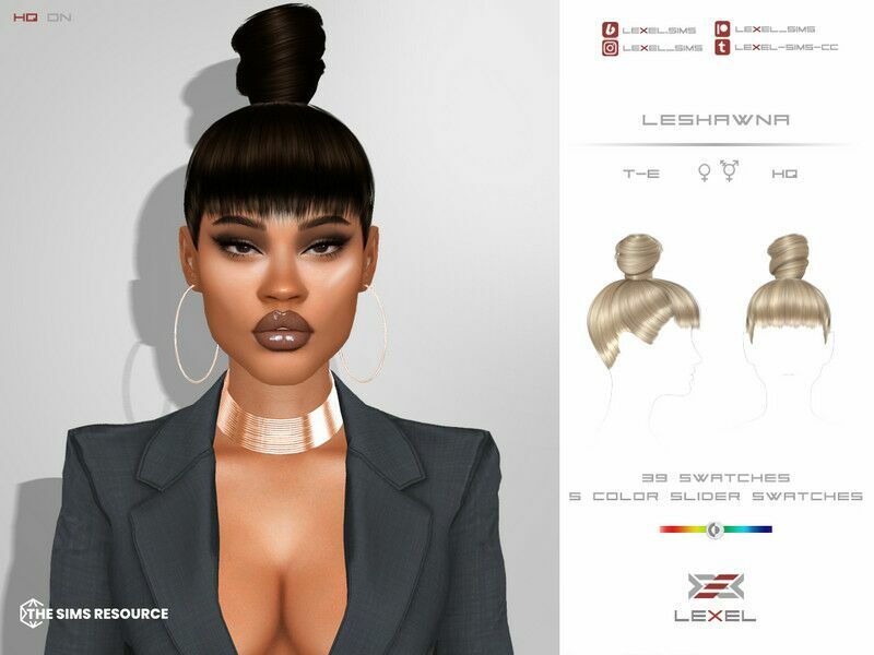 Leshawna – Hairstyle 1 Leshawna – Hairstyle Sims 4 CC