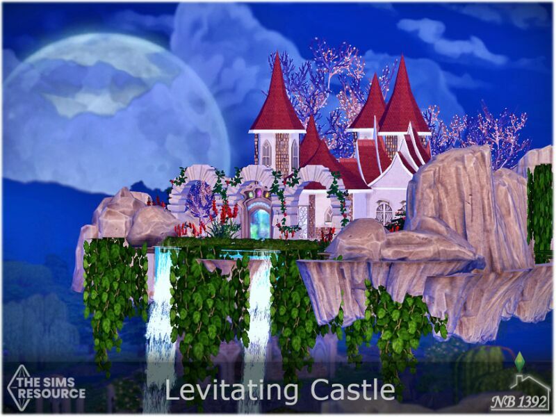 Levitating Castle (NO CC!) By Nobody1392 1 Levitating Castle (NO CC!) By Nobody1392 Sims 4 CC