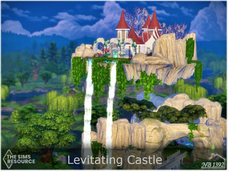 Levitating Castle (NO CC!) By Nobody1392 7 sims 4 cc levitating castle no cc by nobody1392 2