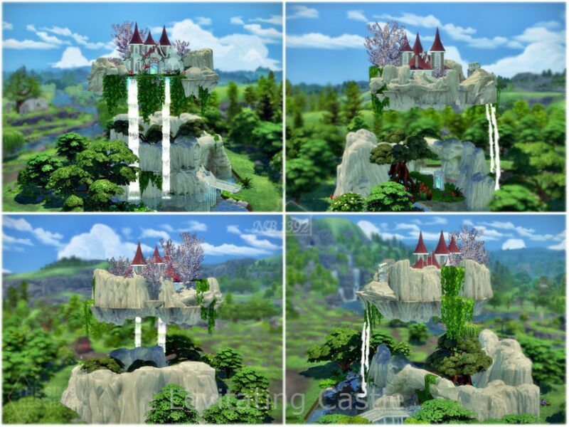 Levitating Castle (NO CC!) By Nobody1392 6 sims 4 cc levitating castle no cc by nobody1392 3