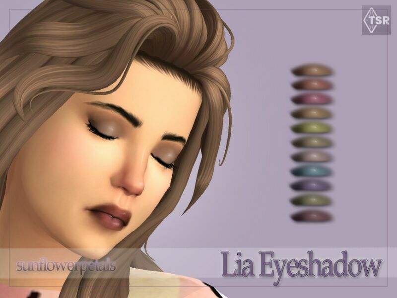 LIA Eyeshadow By Sunflowerpetalscc 1 LIA Eyeshadow By Sunflowerpetalscc Sims 4 CC