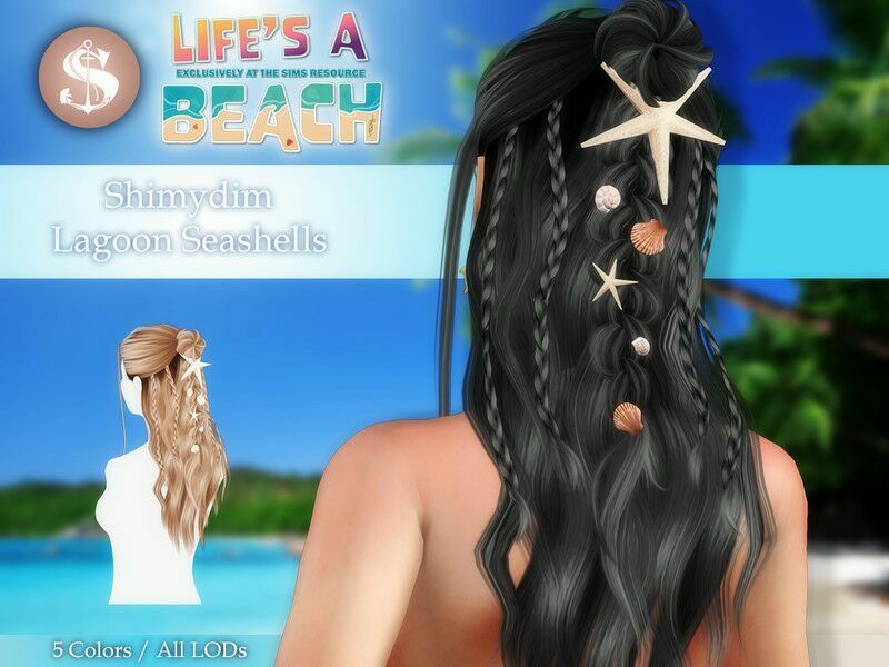 Life'S A Beach Lagoon Seashells 1 Life’S A Beach Lagoon Seashells Sims 4 CC