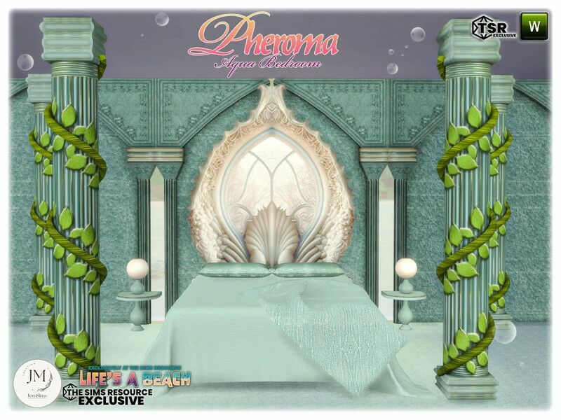 Life'S A Beach Pheroma Bedroom 1 Life’S A Beach Pheroma Bedroom Sims 4 CC