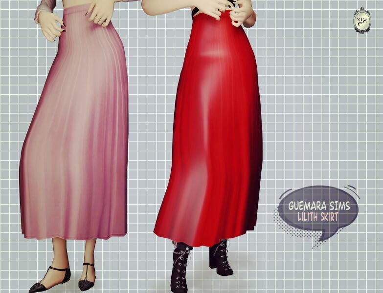 Lilith Skirt 1 Lilith Skirt Sims 4 CC