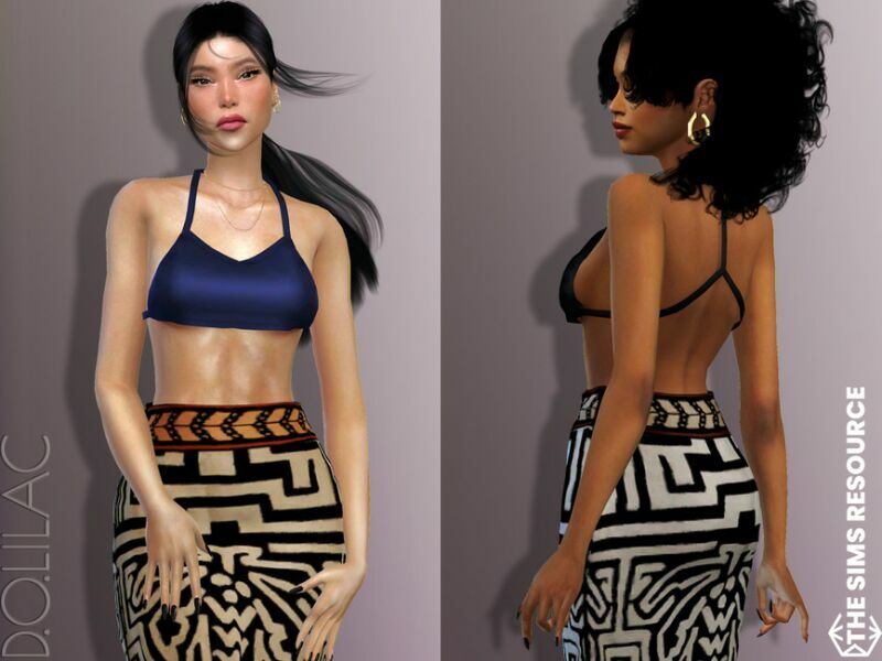 Lily TOP DO615 1 Lily TOP DO615 Sims 4 CC