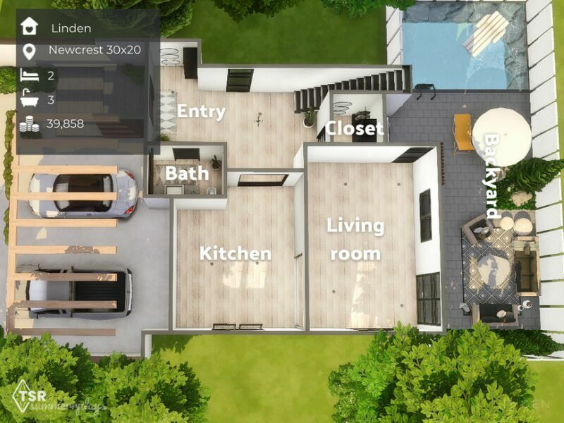 Linden The LOT – TSR CC Only 3 sims 4 cc linden the lot tsr cc only 6