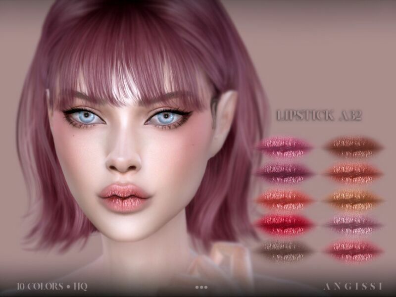 Lipstick-A32 By Angissi 1 Lipstick-A32 By Angissi Sims 4 CC
