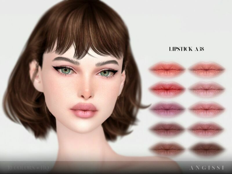 Lipstick A38 By Angissi 1 Lipstick A38 By Angissi Sims 4 CC