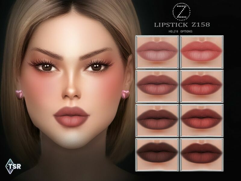 Lipstick Z158 By Zenx 1 Lipstick Z158 By Zenx Sims 4 CC