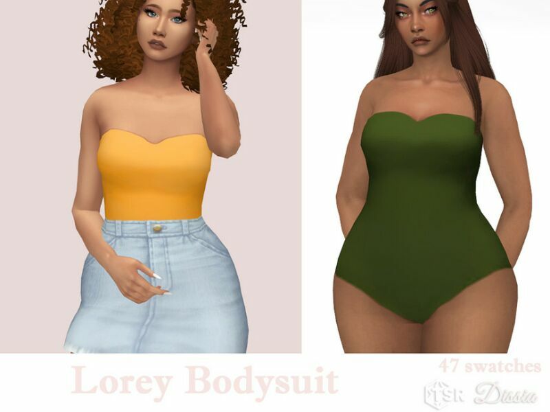 Lorey Bodysuit (TOP) By Dissia 1 Lorey Bodysuit (TOP) By Dissia Sims 4 CC