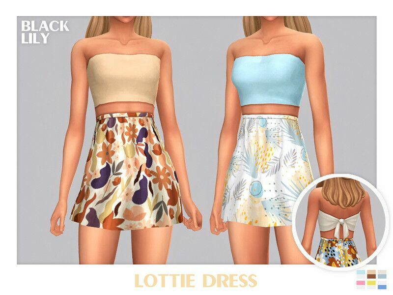 Lottie Dress 1 Lottie Dress Sims 4 CC