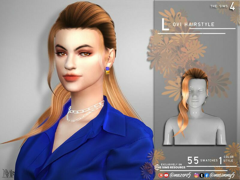 Lovi Hairstyle By Mazero5 1 Lovi Hairstyle By Mazero5 Sims 4 CC