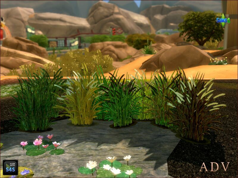 LOW And High Reed Grass 4 sims 4 cc low and high reed grass 2