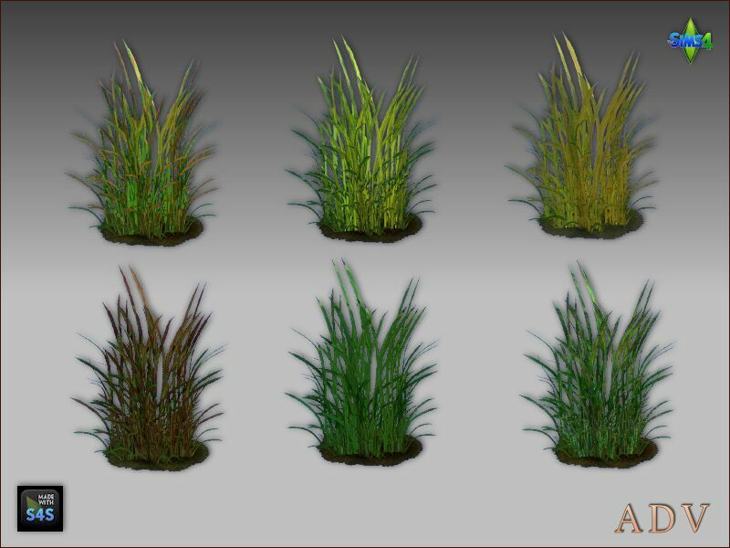 LOW And High Reed Grass 2 sims 4 cc low and high reed grass 4