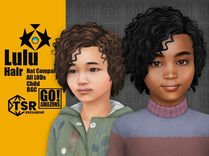 Lulu Hair By Goamazons 1 Lulu Hair By Goamazons Sims 4 CC