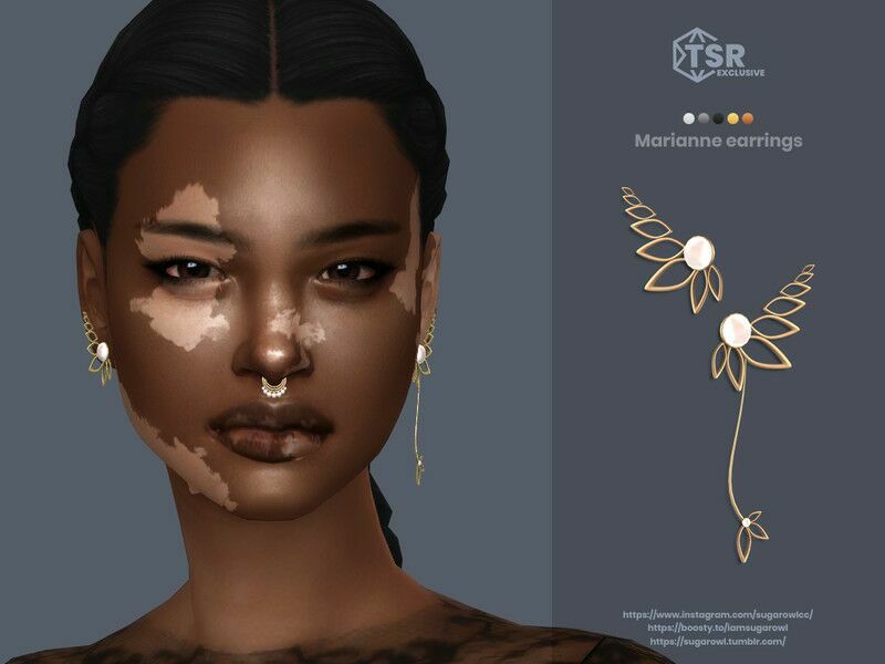 Marianne Earrings 1 Marianne Earrings Sims 4 CC