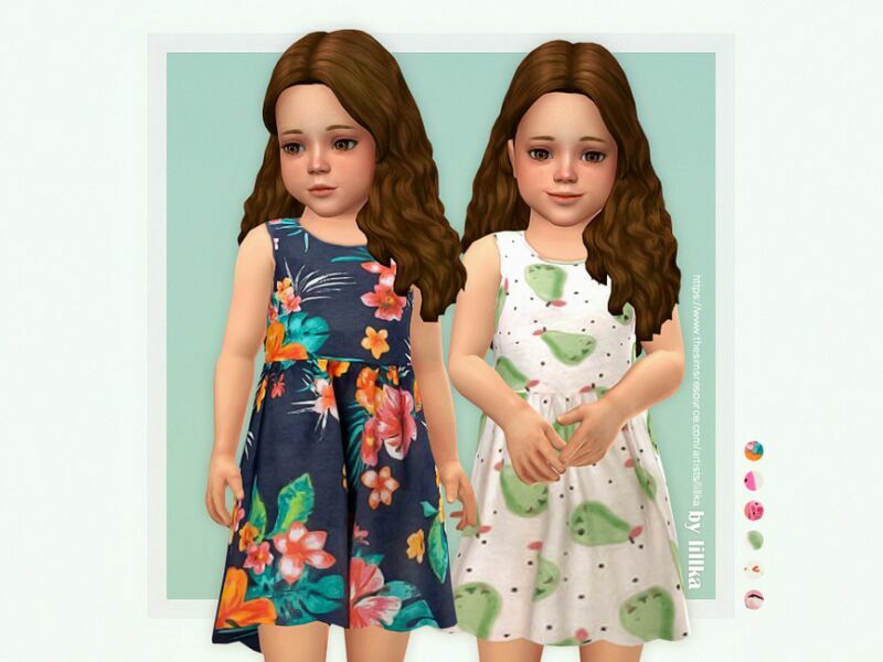 Martina Dress By Lillka 1 Martina Dress By Lillka Sims 4 CC