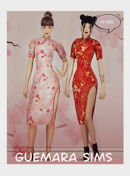 MEI Qipao 2 sims 4 cc mei qipao 3