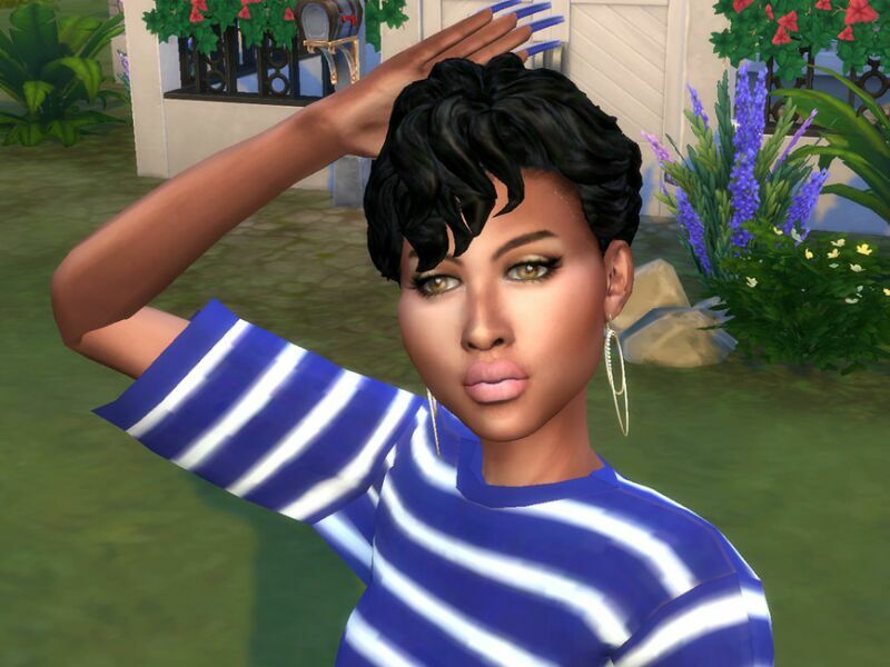 MID Curly BOB – NOW MID Curly Revamped By Drteekaycee 3 sims 4 cc mid curly bob now mid curly revamped by drteekaycee 2