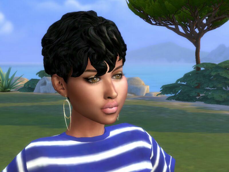 MID Curly BOB – NOW MID Curly Revamped By Drteekaycee 2 sims 4 cc mid curly bob now mid curly revamped by drteekaycee 3