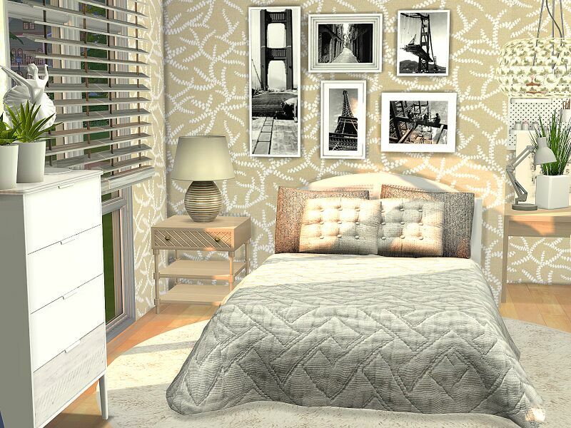 Mila Bedroom – CC By Flubs79 1 Mila Bedroom – CC By Flubs79 Sims 4 CC