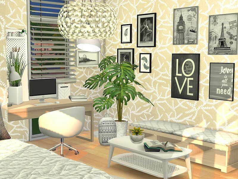 Mila Bedroom – CC By Flubs79 2 sims 4 cc mila bedroom cc by flubs79 4