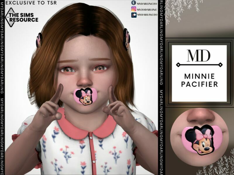 Minnie Pacifier Toddler By Mydarling20 1 Minnie Pacifier Toddler By Mydarling20 Sims 4 CC