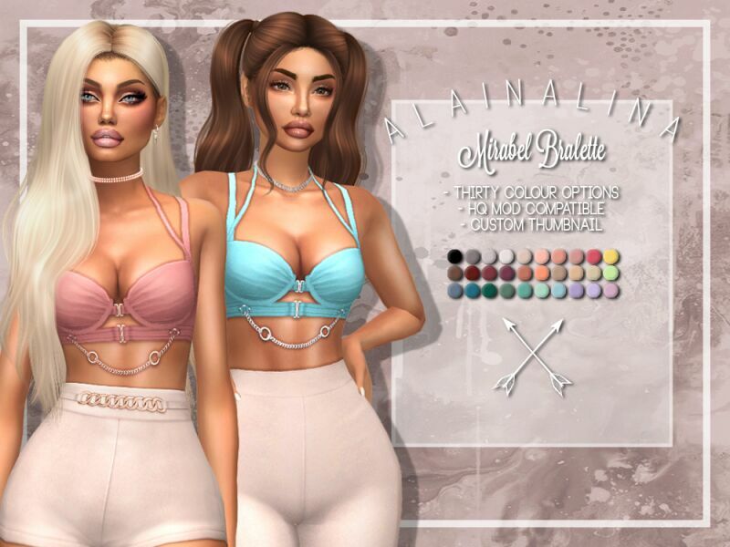 Mirabel Bralette By Alainalina 1 Mirabel Bralette By Alainalina Sims 4 CC