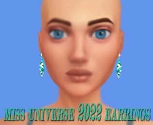 Miss Universe 2022 – Smarald Earrings By Rubicitaaya 2 sims 4 cc miss universe 2022 smarald earrings by rubicitaaya 3